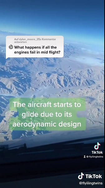 Engine failure during cruise flight✈️