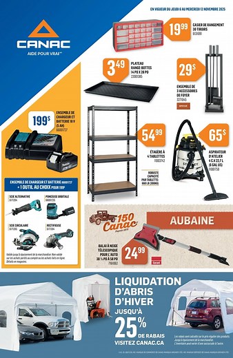 Circulaires Canac du 6 au 12 Novembre 2025🎯🛒 Consultezles Aubaines ici: https://www.circulaire-en-ligne.ca/circulaire-canac #Canac #Rabais #quincaillerie | Circulaires