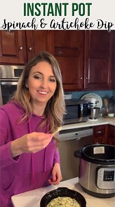 Instant Pot Spinach and Artichoke Dip is a crowd pleasing incredibly delicious appetizer. Say, “recipe” and I’ll send it to your inbox. Enjoy! #appetizers #gamedaysnacks #spinachdip #instantpotrecipes | Chase Laughter