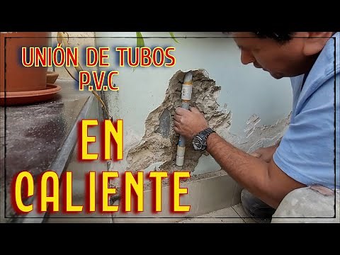 COMO UNIR TUBOS DE P.V.C. EN PAREDES CERRADAS #trucos de #gasfiteria .