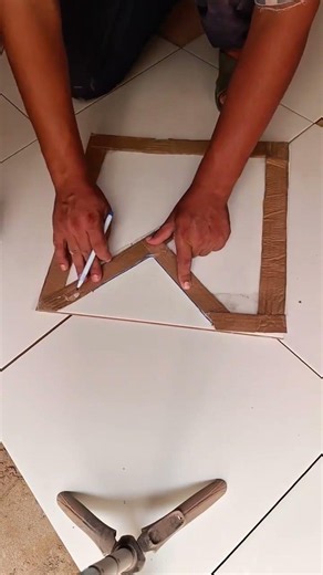 Cut the ceramic tile without breaking it? I tried this method and it worked the first time#shorts