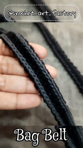 Purse Belt #crochet #ganchillo #bag #belt #chain #link #handmade #purse #sling #grey #strap #cotton