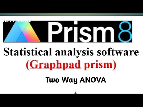 two way ANOVA using GraphPad Prism