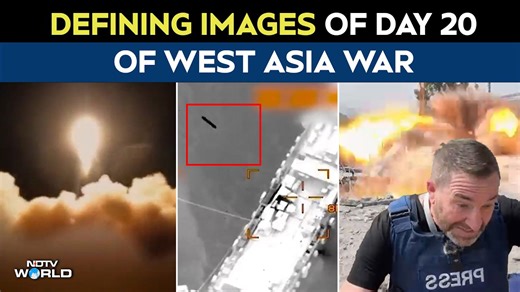 US Iran war | Defining images of day 20 of West Asia war