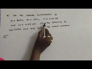 Pulse & Digital Circuits - Astable Multivibrator - working examples -1 - UNIT IV