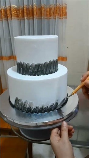 Two tier amazing beautiful cake decorating ideas #shortvideo #shortvideo #cake #cakedecorating