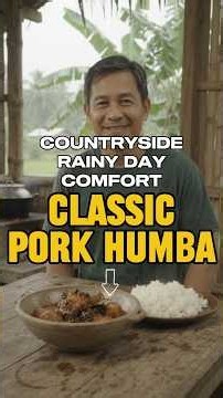 A Rainy Day in the Filipino Countryside 🌧️ | Slow-Cooked Pork Humba Over a Wood Fire