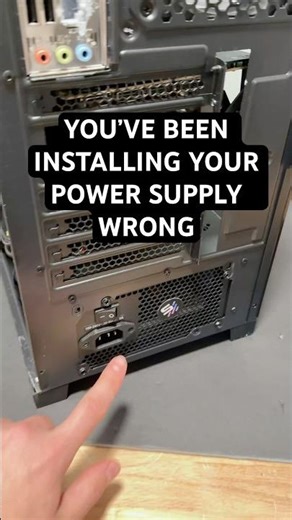 The right way to install a power supply