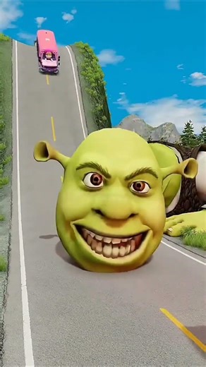 Strange Funny Cars vs Scary Tom Cat in BeamNG.drive