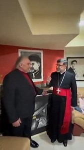 41K views · 598 reactions | Renowned #assyrian artist Hanna S Malk reveals his drawing, a charcoal portrait of H.G. Mar Aprim Athniel, Bishop of Syria in his gallery in Chicago. #assyriansaroundtheworld #shamirammedia #empoweringassyrians | Shamiram Media ܝܘܕܥܐ ܕܫܡܝܪܡ | Facebook