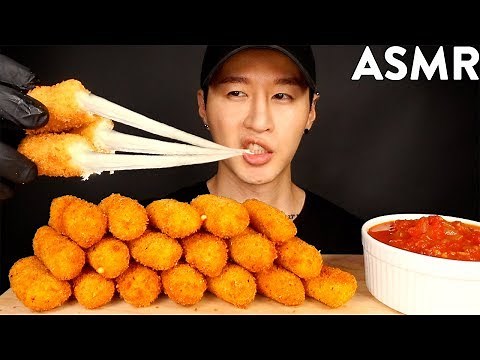 ASMR MOZZARELLA CHEESE STICKS MUKBANG (No Talking) COOKING & EATING SOUNDS | Zach Choi ASMR
