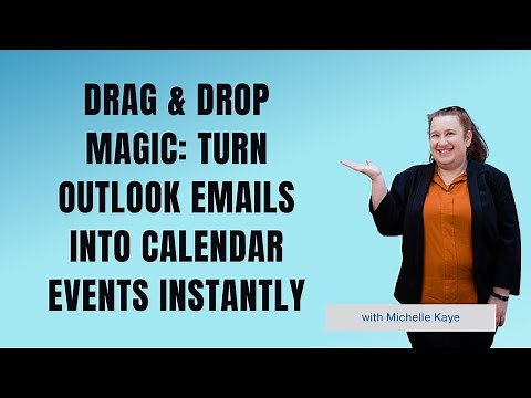 Drag & Drop Magic: Turn (New) Outlook Emails into Calendar Events Instantly