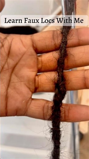 Subscribe for more faux loc tutorials/ content 🫱🏾‍🫲🏽 #fauxlocstutorial #fauxlocs #humanhairlocs