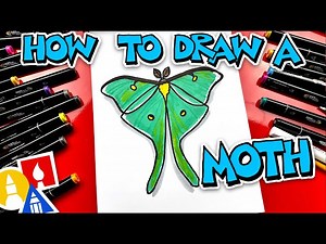 How To Draw A Moth - Videos For Kids