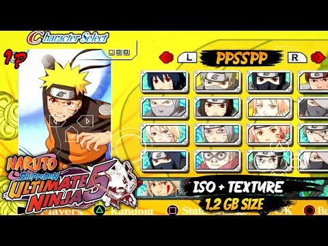 Naruto Shippuden Ultimate Ninja Storm 5 PPSSPP ISO + HD Texture Pack (1.2GB) | Best Naruto PSP Game