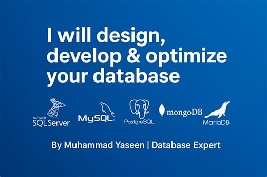 Muyaseen_amin: I will build sql server database optimize queries write sps and create ssrs reports for $50 on fiverr.com