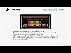 Arch4021: Introductory UEFI 02 02 Boot Firmware History