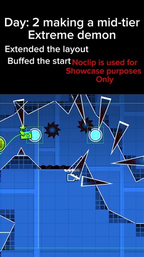 Day: 2 making an mid-tier extreme demon #geometrydash