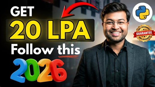 Learn Python Crack 10 LPA Jobs in 2026 | Realistic Developer Roadmap | Durgesh Tiwari