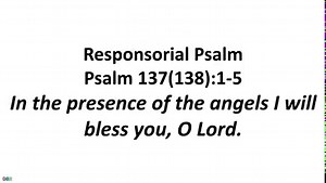 29 September 2021 Catholic Mass Daily Bible Reading https://youtu.be/sBApNJ4_uho Feast of Saints Michael, Gabriel, and Raphael, archangels Wednesday 29 September 2021 First reading Daniel 7:9-10,13-14 As I watched: Thrones were set in place and one of great age took his seat. His robe was white as snow, the hair of his head as pure as wool. His throne was a blaze of flames, its wheels were a burning fire. A stream of fire poured out, issuing from his presence. A thousand thousand waited on him, 