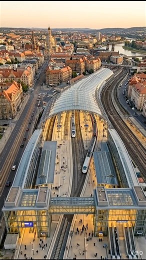 High-speed rail terminal megastructure in europe