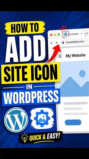 How to Add Site Icon (Favicon) in WordPress 🔥 Easy Method 2026