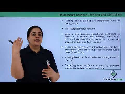 Class 12th – Relationship between Planning and Controlling | Business Studies | Tutorials Point