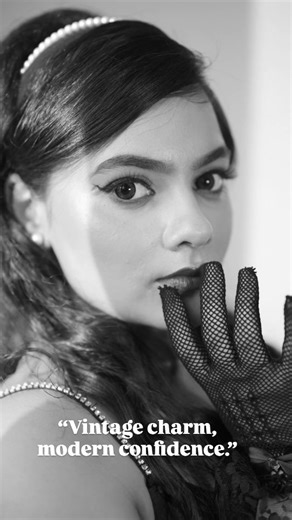 Manjeet |Brushes, Buns & Beauty on Instagram: "“Recreating the era when glam had no rules and red lips ruled the world”❤️ •💄 The Red Lip Era The 1950s were all about bold red lips. Inspired by Hollywood icons like Marilyn Monroe, @Elizabeth Taylor, and Audrey Hepburn, the classic red lip became a symbol of femininity and glamour. Almost every woman owned at least one red lipstick. •👁️ Winged Eyeliner Took Over The famous cat-eye look started booming in this decade. Women used liquid eyeliner t