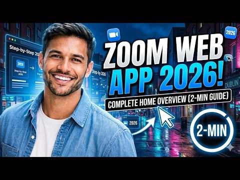 Zoom Meetings in Zoom Web App Step by Step 2026 2 Min Guide