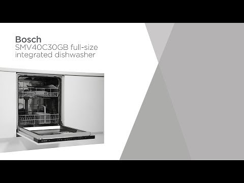 Bosch SMV40C30GB Full-size Integrated Dishwasher | Product Overview | Currys PC World