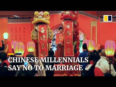Number of marriages drops in China as more young people say no