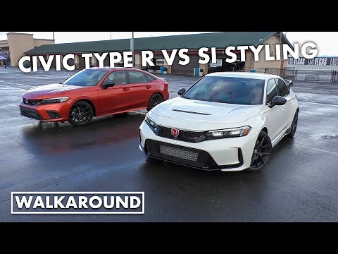Honda Civic Type R vs Civic Si Styling Differences