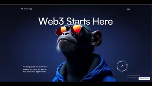 Web3 Agency Landing Page Design