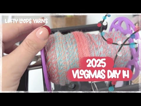 Vlogmas 2025: Day 14 | Spinning with a Ply Bracelet | Lofty Loops Yarns