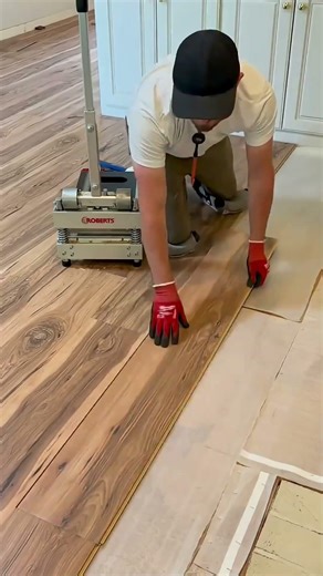 Installing wooden planks on building floor step guide #shorts #construction #flooring