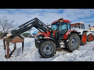 Tractor Case MX 80 C cold start at -14 Celsius❄️⚡️🔥🚜