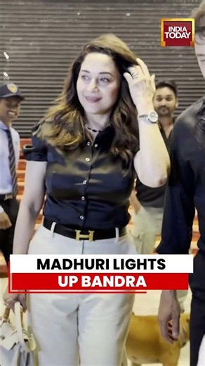 Madhuri Dixit and Dr. Shriram Nene Make Appearance in Mumbai’s Bandra #madhuridikshit #bollywood