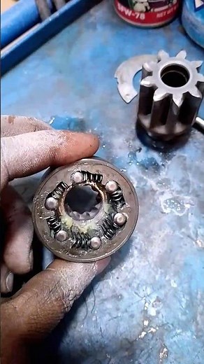 How to clean Nissan starter motor and replace brushes