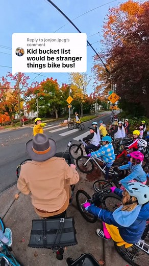 getting to partner with @strangerthingstv & @netflix was a really special experience. It meant a lot to me that their team saw the value in the #BikeBus enough that they wanted us to promote the final season of their show. The final video was less than 90 seconds and there is so much amazing content that didn’t make it in. So here is some of the behind the scenes. Thankfully I found a solution to keep my hat on!! #StrangerThings | CoachBalto