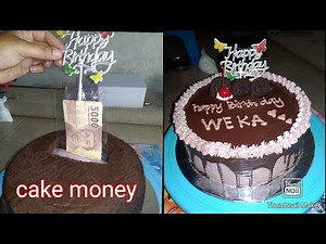 Money cake || how to make a cake filled with money