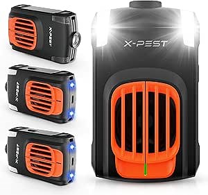 Rodents Repellent for Car Engines, Vehicle Fresh Cab Rodent Repellent Ultrasonic Under Hood Animal Repeller, Pest Control with Ultrasonic Wave and LED Flashlight, Rats Mice Squirrels