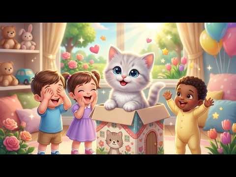 Kitty Peekaboo Song | Hide and Seek Fun | Kids Nursery Rhymes | Playful Cat Song for Toddlers