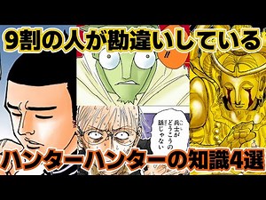 【ハンターハンター考察】9割の人が勘違いしているHUNTER×HUNTERの知識4選【ゆっくり解説】