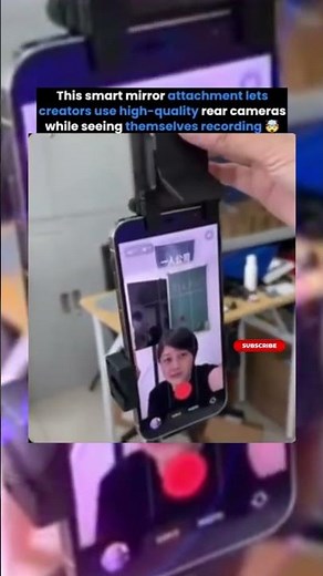 Smart Mirror Attachment For Rear Camera Recording 📱🔥