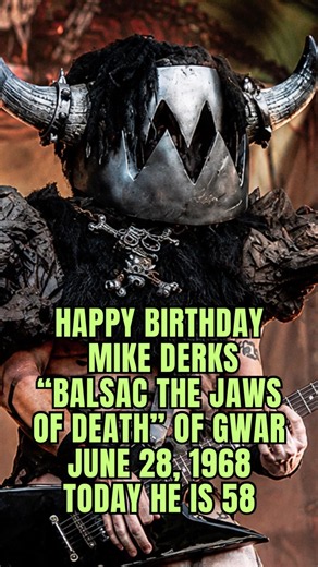 🪓👹🔥 ON THIS DAY Happy 58th Birthday Mike Derks GWAR’s Balsac the Jaws of Death Born June 28, 1968