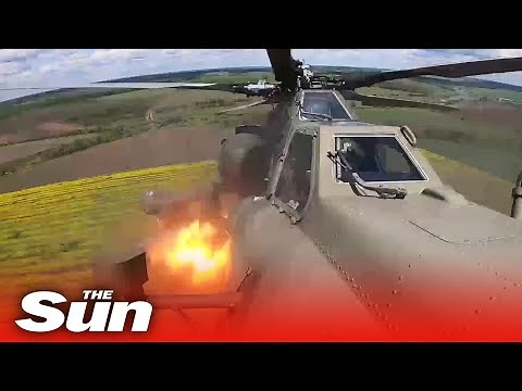 Russian Ka-52 Killer helicopters carry out combat ops on Ukrainian targets