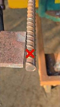 Beginner welders must know the correct technique for welding plate to rebar steel
