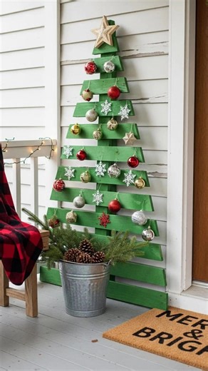 15 Cheap & Easy Front Porch Christmas Decorations DIY That Wow! 😍 | Lovely Harbor
