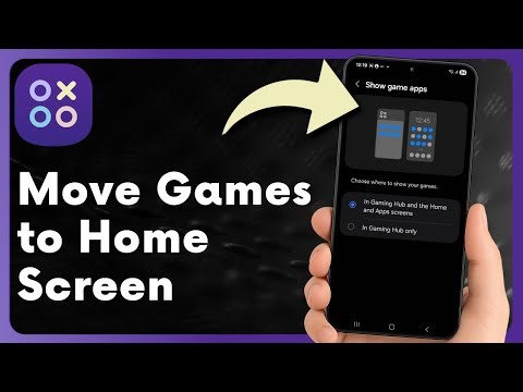 How To Move Games from Games Launcher Back to Home Screen on Samsung